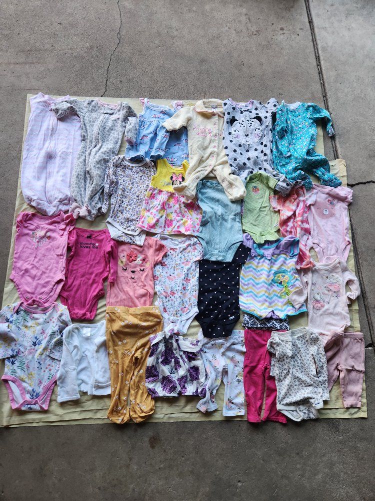 baby clothes, girl; 3-6