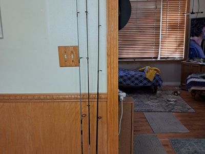 3 vintage usable Shimano fishing poles