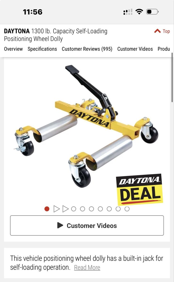 Daytona Self Loading Car Dollies