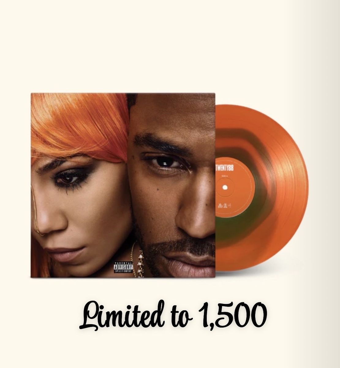 Twenty88-Big Sean & Jhene Aiko-10th Anniversary Edition Vinyl-Orange Swirl LP-X/1500-Limited-RARE-SEALED-Collectible