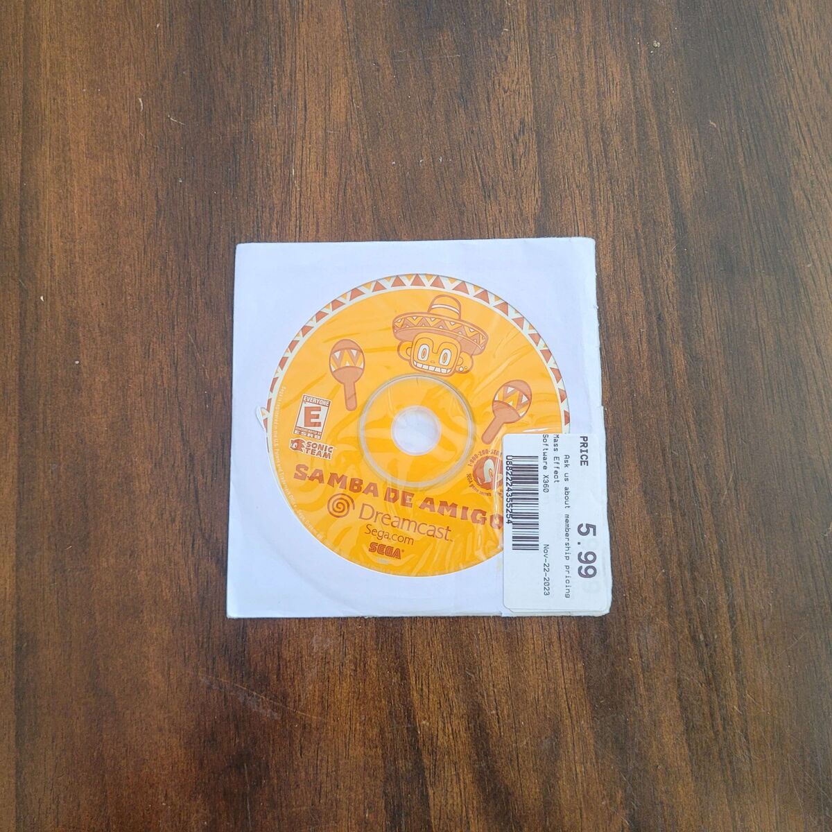 Samba de Amigo (Sega Dreamcast, 2000) DISC ONLY