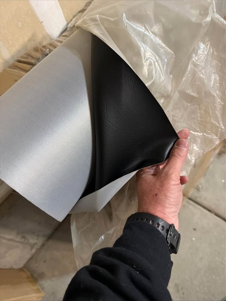 Black Vinyl Fabric Roll
