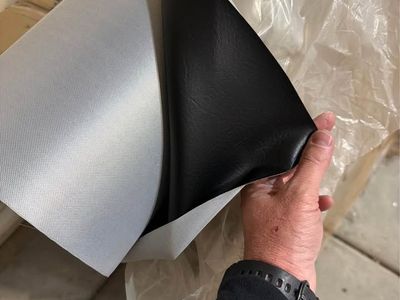 Black Vinyl Fabric Roll