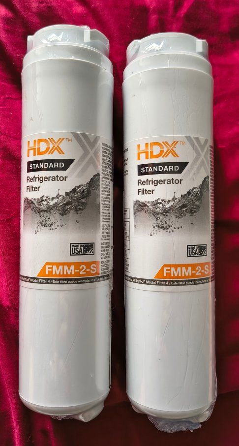 HDX Standard Refrigerator Water Filters FMM-2-S Fits Maytag UKF8001 - Pack of 2