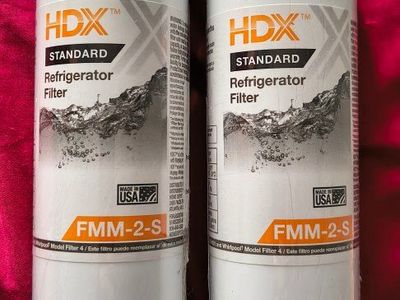 HDX Standard Refrigerator Water Filters FMM-2-S Fits Maytag UKF8001 - Pack of 2