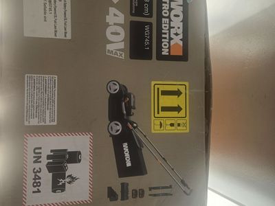 WORX Nitro Edition WG745.1 40V 17" Battery-Powered Push Lawn Mower