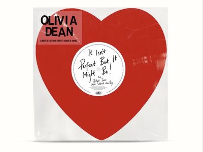 Olivia Dean-Red Heart Shaped 10" Vinyl Record