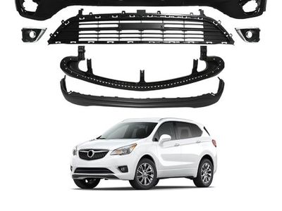 Front Bumper Cover Kit for Buick Envision 2019-2020 - Grille, Fog Covers, Bar Bracket, Bumper Trim