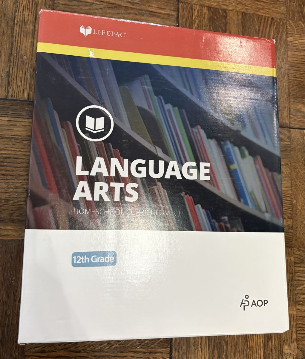 AOP LIFEPAC 12th Grade Language Arts Homeschool Curriculum Set Student Books & Teacher Guide
