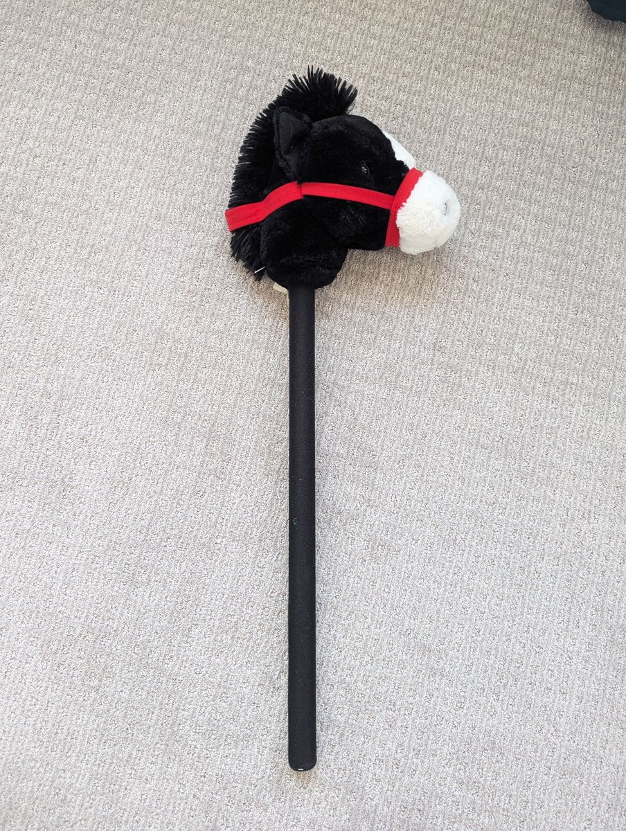 Black/White Stick Horse with sound