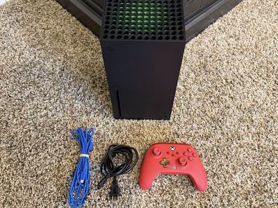 Microsoft Xbox Series X 1TB Console Bundle with Red Wireless Controller and Cables