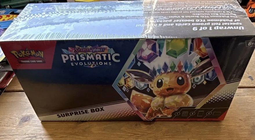 Pokémon TCG Scarlet & Violet Prismatic Evolutions Surprise Box Factory Sealed