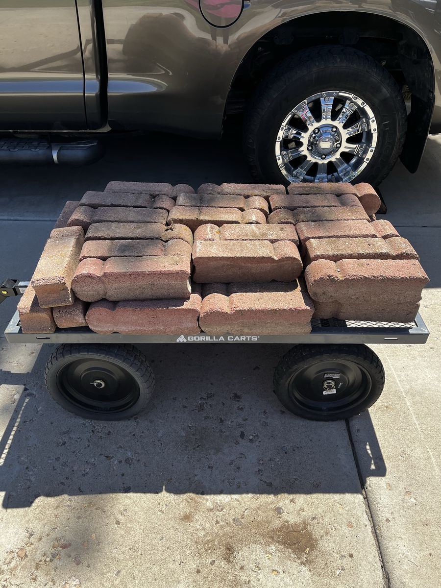 Free Red Landscape Edging Bricks Pavers Retaining Wall Blocks 