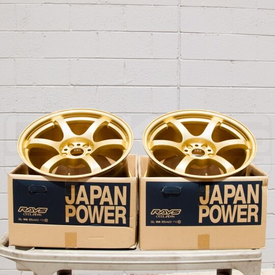 GramLight 57DR 18x9.5 +38 in E8 Gold 5x114.3 Wheels Gram Light WGIX38EEGP Subaru WRX STI EVO IS300 Nissan