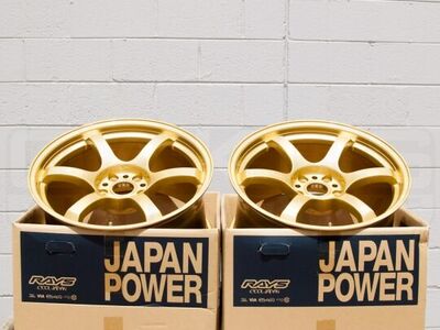 GramLight 57DR 18x9.5 +38 in E8 Gold 5x114.3 Wheels Gram Light WGIX38EEGP Subaru WRX STI EVO IS300 Nissan