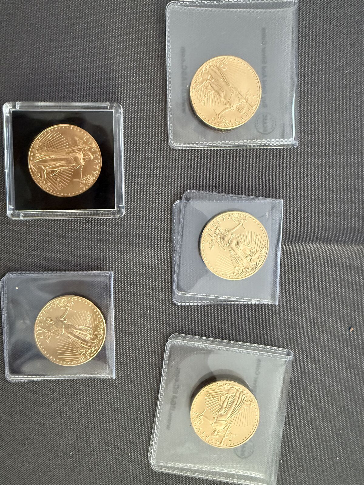 1 - 5  American Eagle Gold Coins
