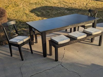 Large Dining Table + Seating