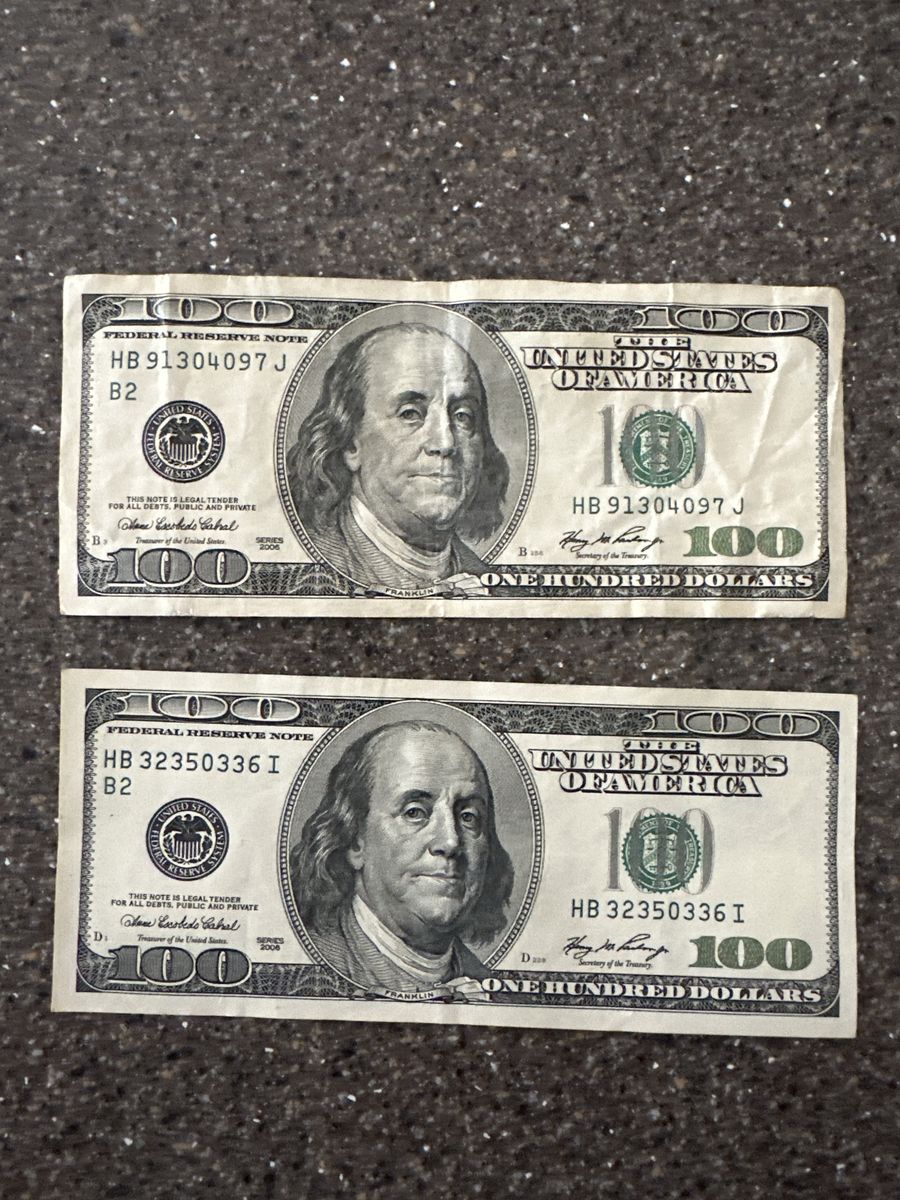 2 - $100 Bill 2006 series HB