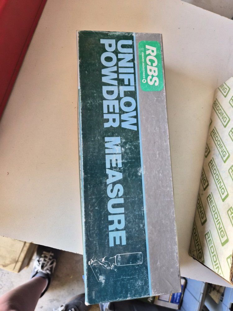 RCBS Uniflow Powder Measure Reloading Tool - Vintage Green Metal