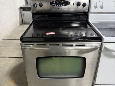 Maytag Electric Range Oven with Smooth Top Cooktop, Stainless Steel Finish