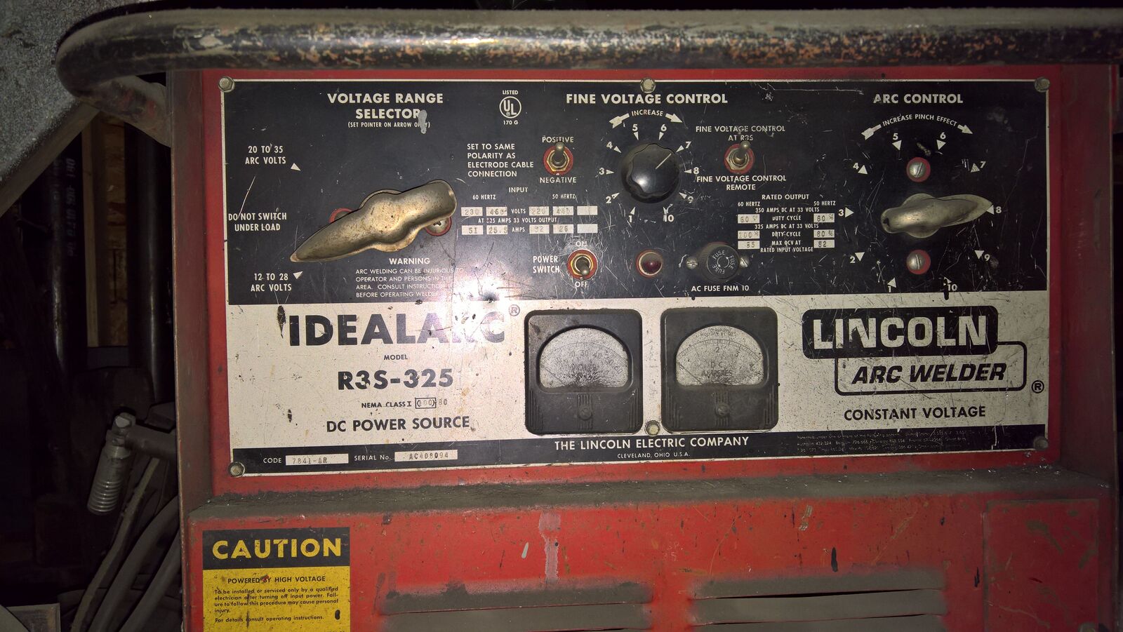 Lincoln IdealArc R35-325 power unit (MIG welder)