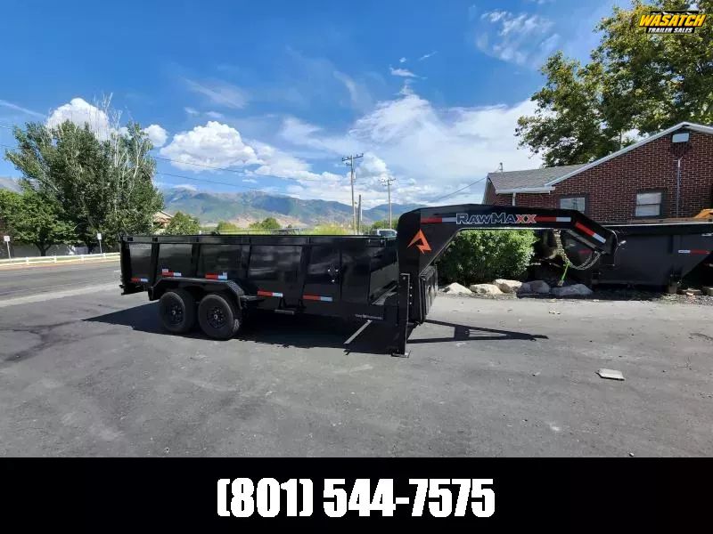 2026 RawMaxx 7X16' GN LPX 14K Dump Trailer