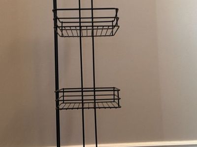 Black Metal 4-Tier Organizer Shelf
