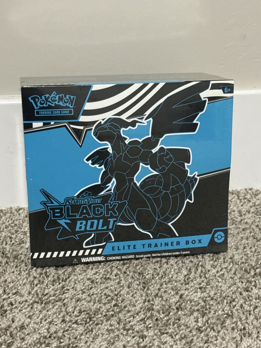 Pokémon TCG Scarlet & Violet Black Bolt Elite Trainer Box Sealed