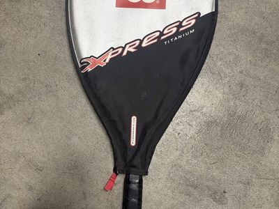 Lot of 4 Wilson Racquetball Racquets - X Press Titanium & Nitro Models with Covers