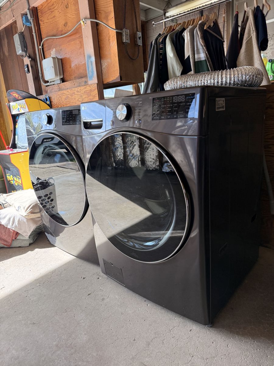 LG ThinQ Front Load Washer & Gas Dryer Set