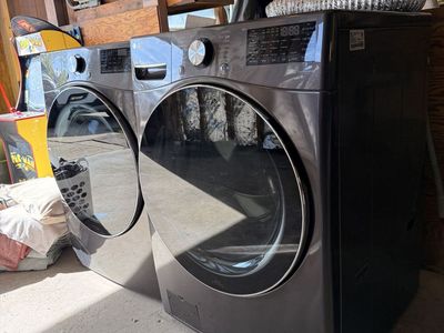LG ThinQ Front Load Washer & Gas Dryer Set