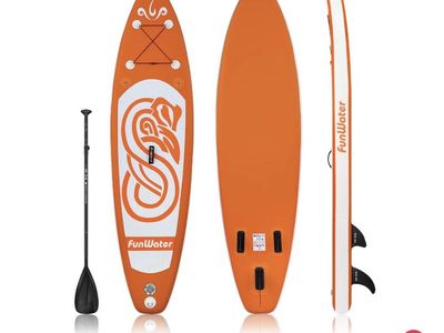 Paddle Board- Funwater Rainbow Snake 10’ Orange