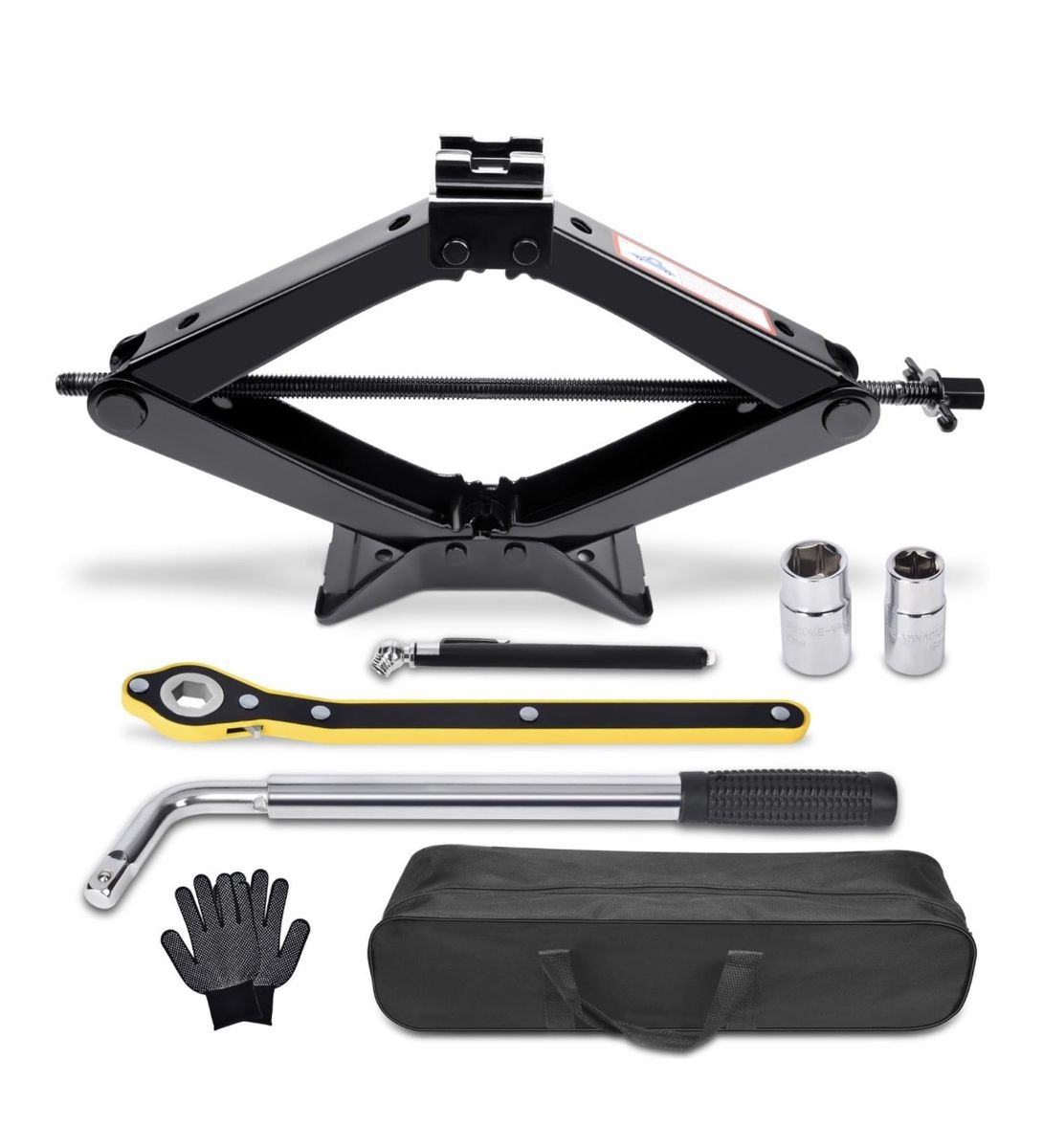 Brand New Car Jack Tire Changing Kit For Cars and light Trucks With Carry Bag