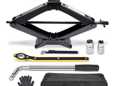 Brand New Car Jack Tire Changing Kit For Cars and light Trucks With Carry Bag