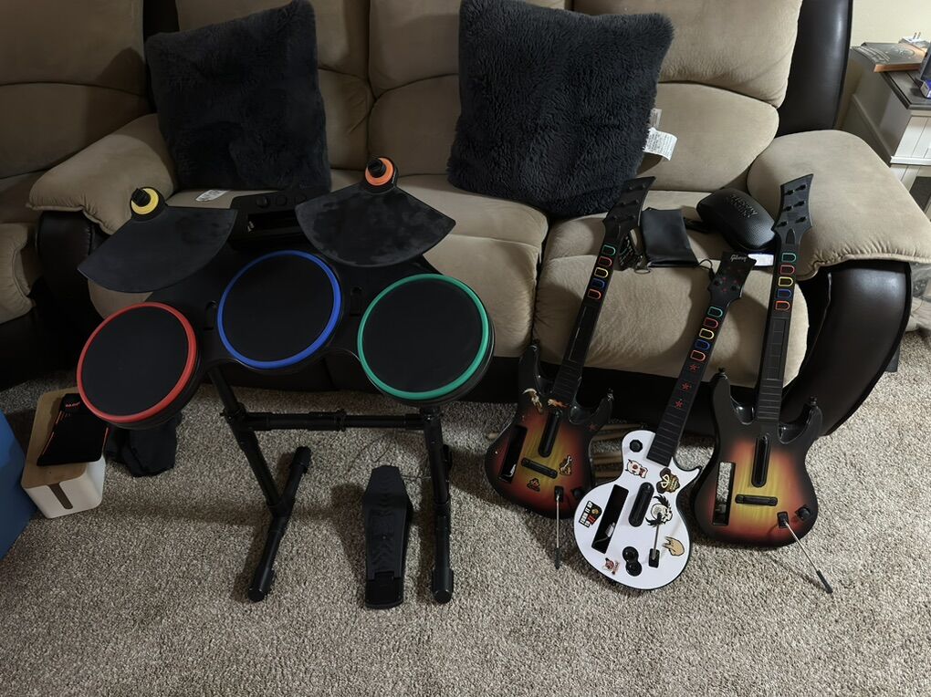 Wii Guitar Hero Set