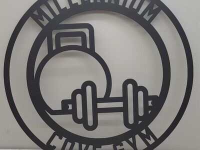 Large Custom Made Gym Sign