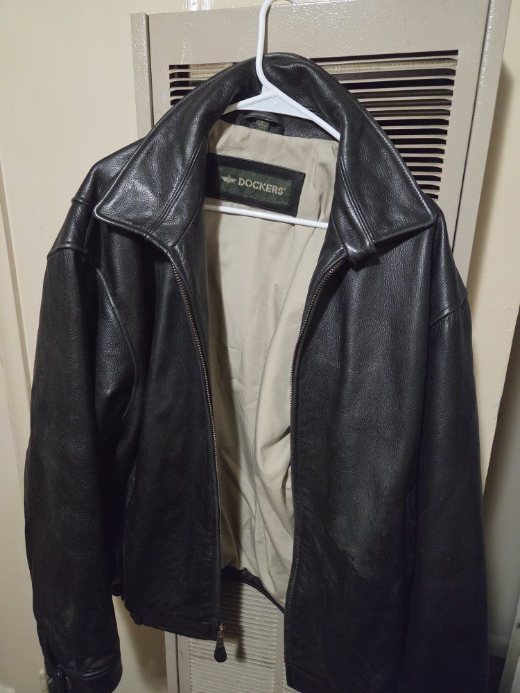 leather jacket men's lrg