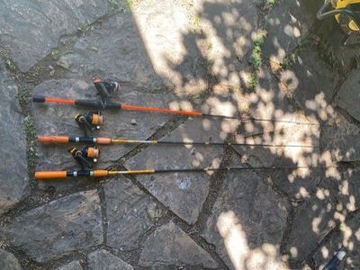 3 fishing poles