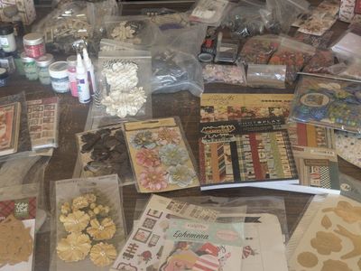 OVER 500 PIECES OF CRAFT SUPPLIES SELLING ALL TOGETHER. LOCATED IN ROY