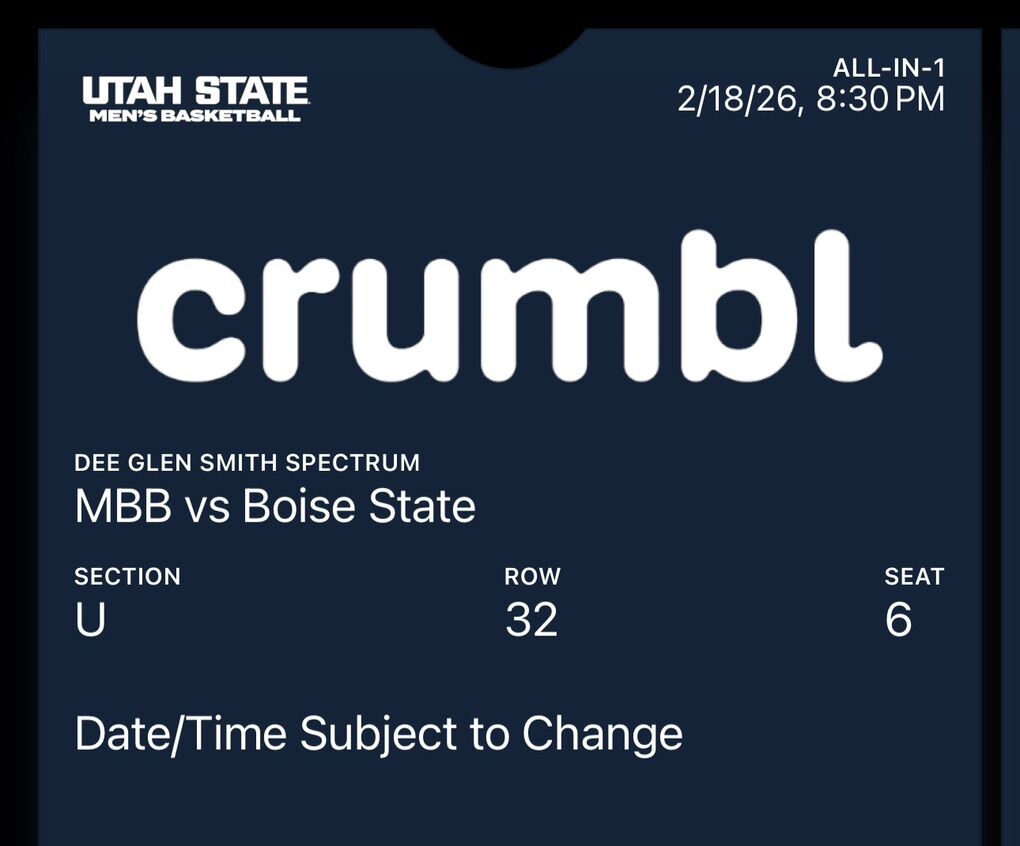 USU vs.BSU Mens Basketball 2/18 8:30PM
