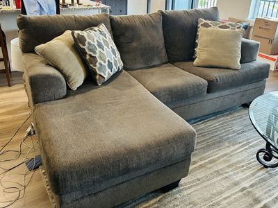 Grey Sofa with chaise lounge
