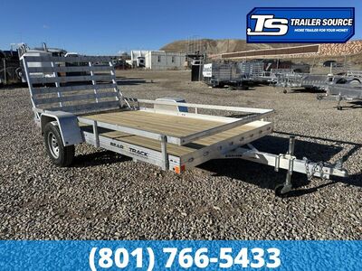 6.5x12 Bear Track BTU-W Aluminum Utility Trailer - 3.5K GVWR - Side Rails