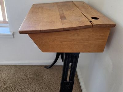 Antique Desk with Adjustible Height