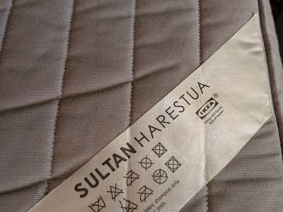 Ikea Sultan Harestua Mattress, Approx 77" x 58" x 7", Full Size, Gray, Camper RV, VAN