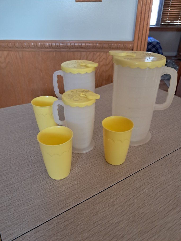Vintage Pitchers and Cups 