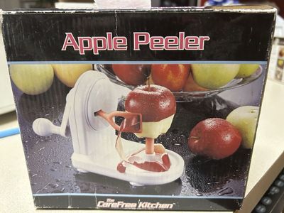The CareFree Kitchen Apple Peeler Spin N' Peel Manual Countertop Suction Base Peeler