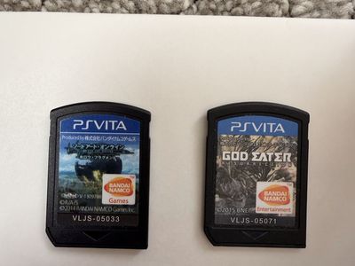PS Vita Games - Sword Art Online Hollow Fragment JP & God Eater Resurrection JP
