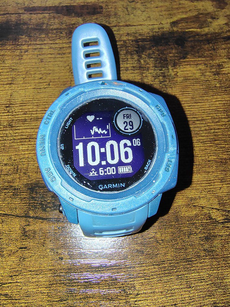 Garmin Instinct GPS Smartwatch - Blue (Used with Charging Cable)