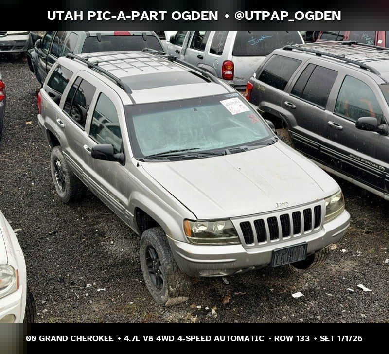 2000 Jeep Grand Cherokee WJ Parts - UTPAP Ogden