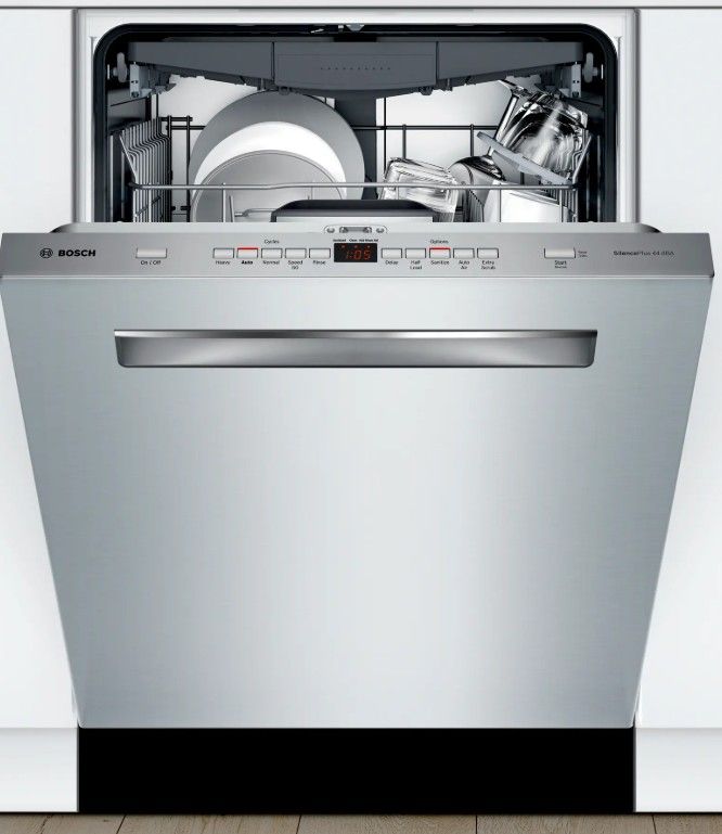Bosch 500 Series SilencePlus 44 dBA Built-in Dishwasher in Stainless Steel
